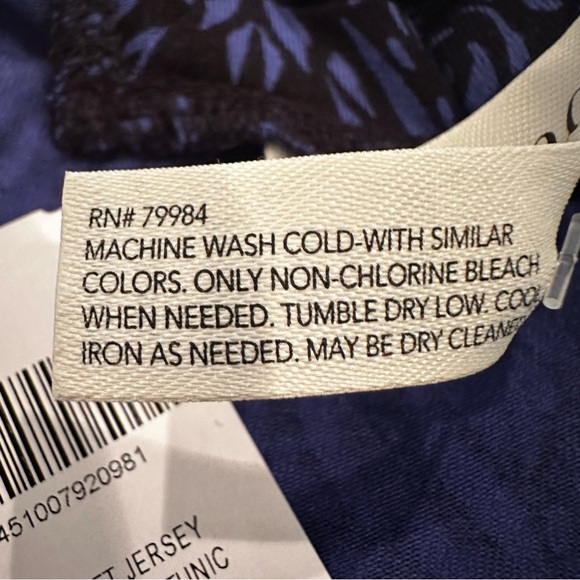 Soma Live Lounge Wear Cross-Back Tunic Splendor Mini Women's Medium Blue Black - Picture 10 of 10